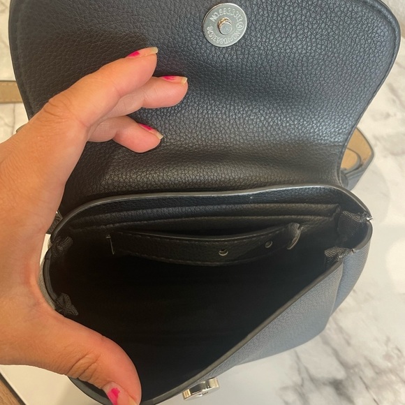 Vince Camuto Black Leather Crossbody  Mini Bag - Picture 7 of 8